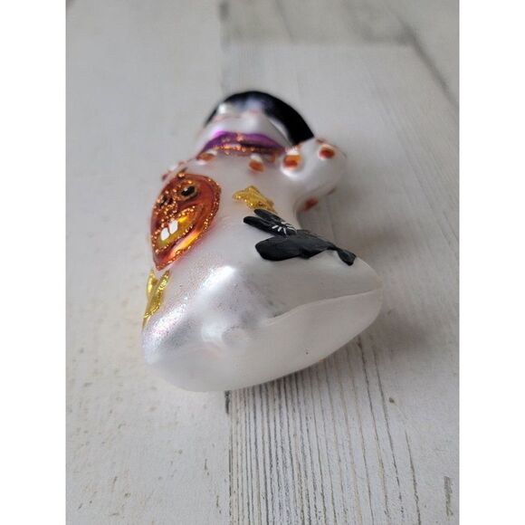 OWC fit to be tied 2002 ghost Halloween blown glass ornament - Picture 3 of 7